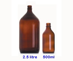 1 litre amber glass Winchester