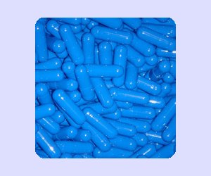 Gelatin capsules (Blue) (Size 0)